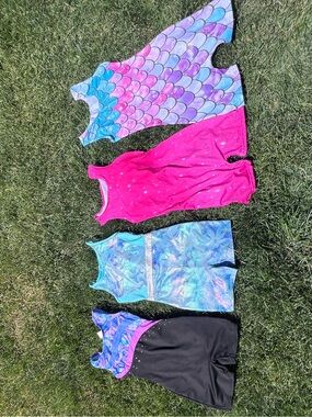 Girls' size 7/8 leotards set of 4